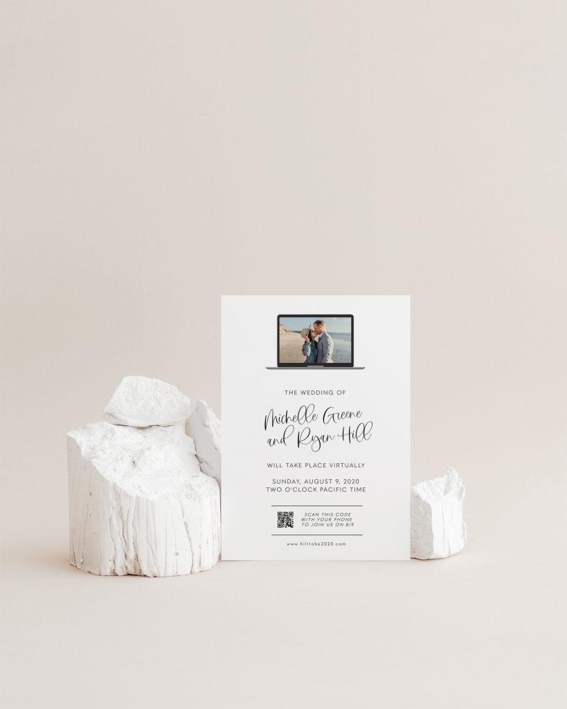 QR Code Wedding Website Card RSVP Online Cards Wedding 