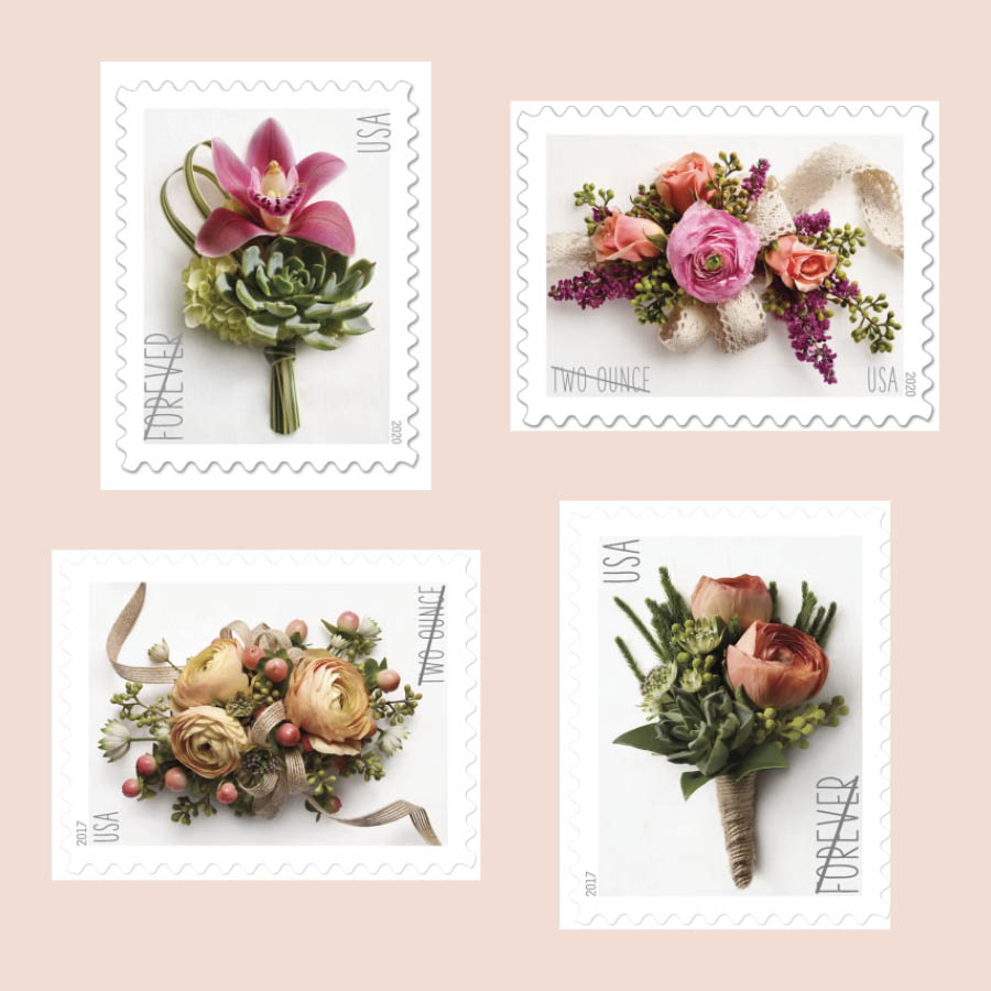 Pretty Stamps for Wedding Invitations - someday paper co