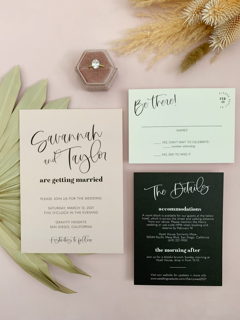 modern wedding invitation template