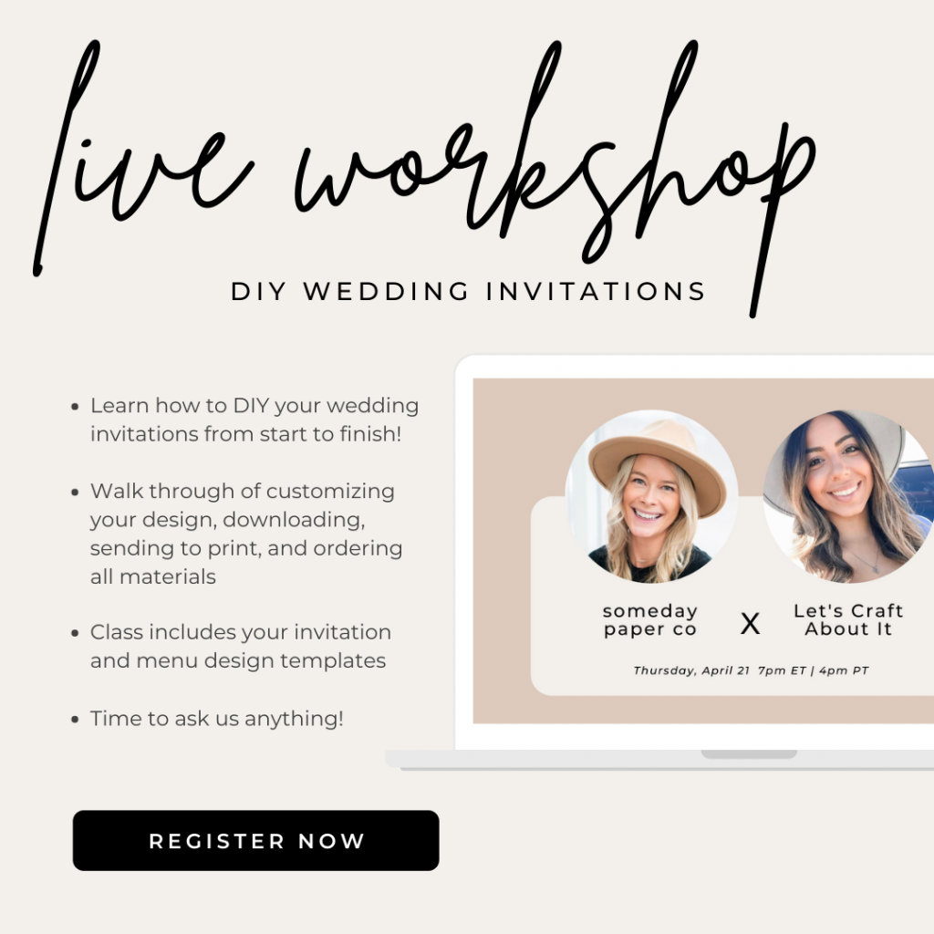 Live Class Registration + Pocket Template - someday paper co