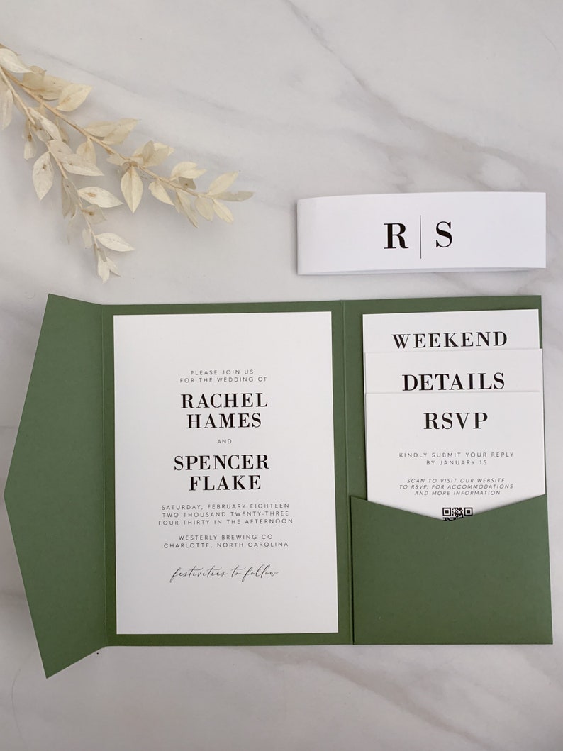 diy modern pocket wedding invitation diy modern pocket wedding invitation